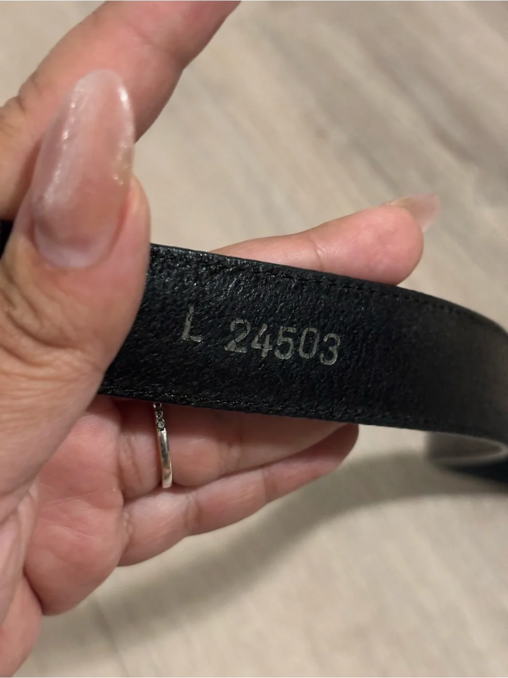 Brighton Black Leather Belt with Silver Logo Detail